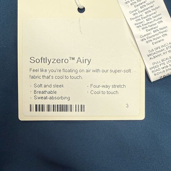 Halara Softlyzero Romper Skort Pockets Cool Touch Blue Medium NEW NWT - Picture 8 of 8